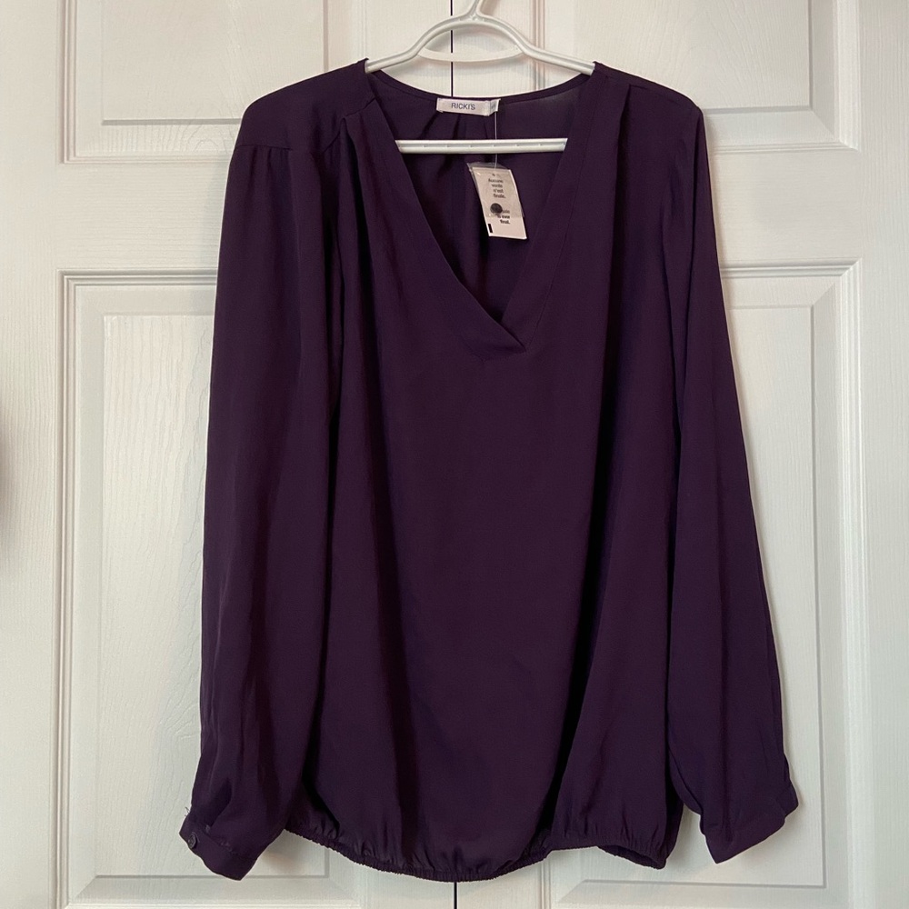 Elegant Purple Women's Top